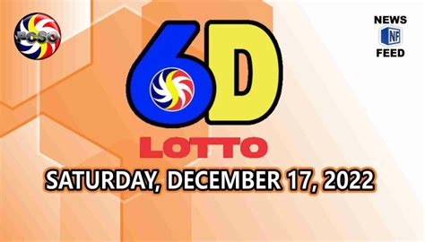 lotto result december 17 2022|6D Lotto .